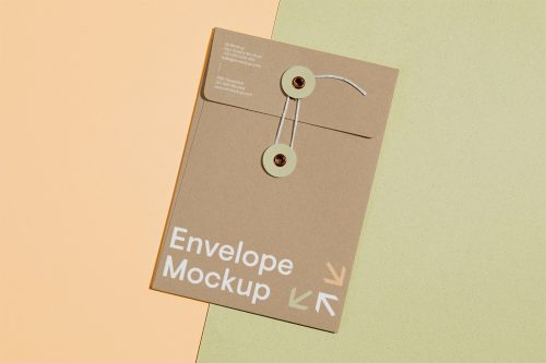 Craft Envelope Free Mockup