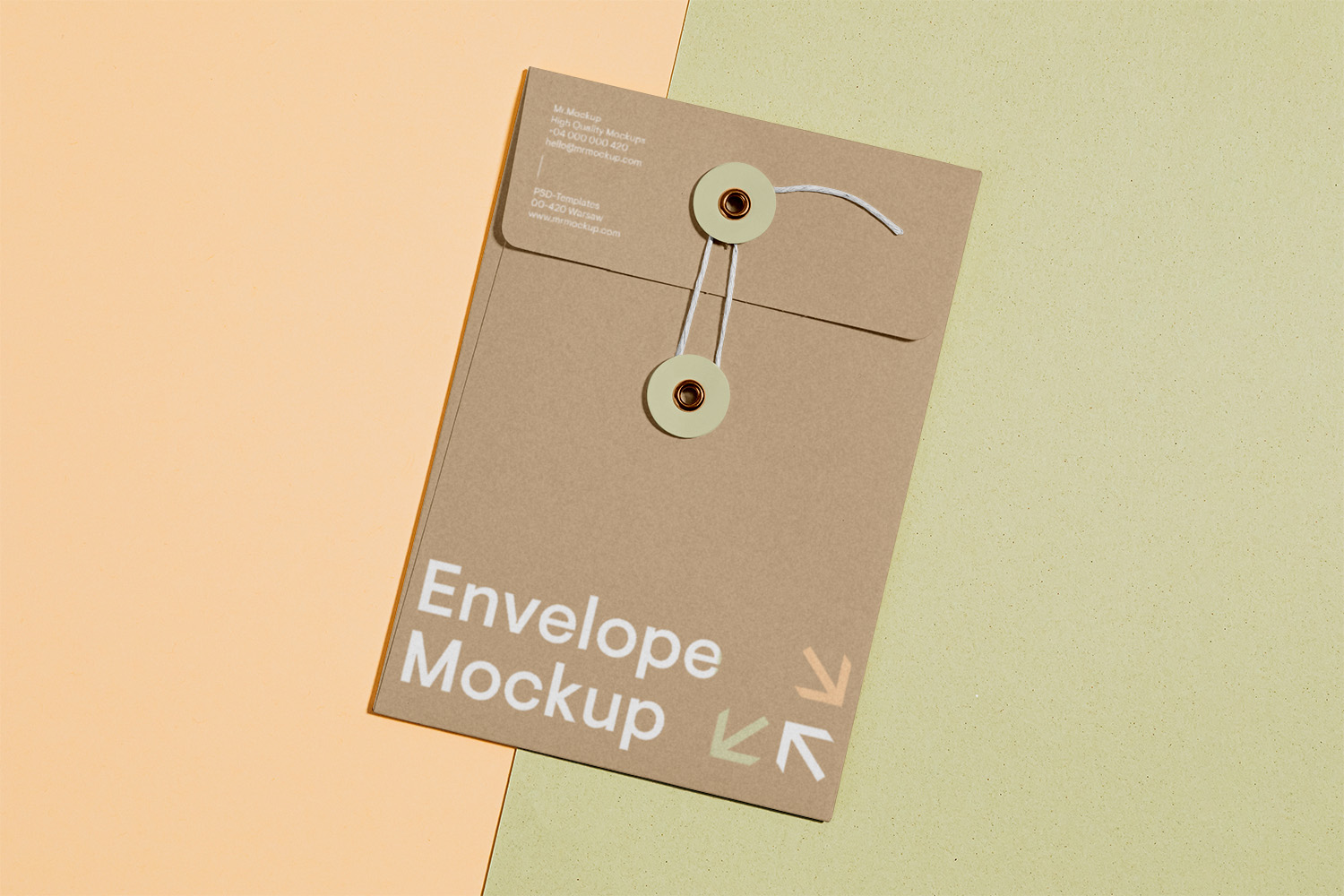 Craft Envelope Free Mockup