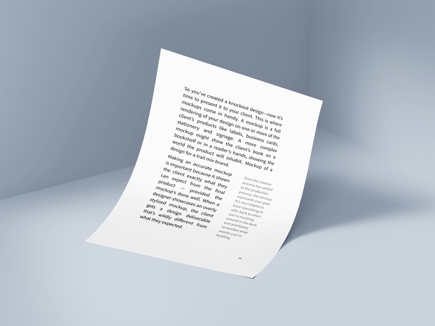 Free A4 Paper PSD Mockup