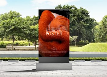 Free Advertising Poster Mockup