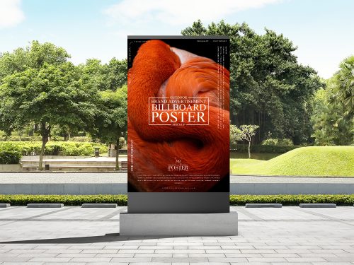 Free Advertising Poster Mockup