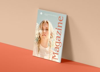 Free Brand A4 Modern Magazine Mockup