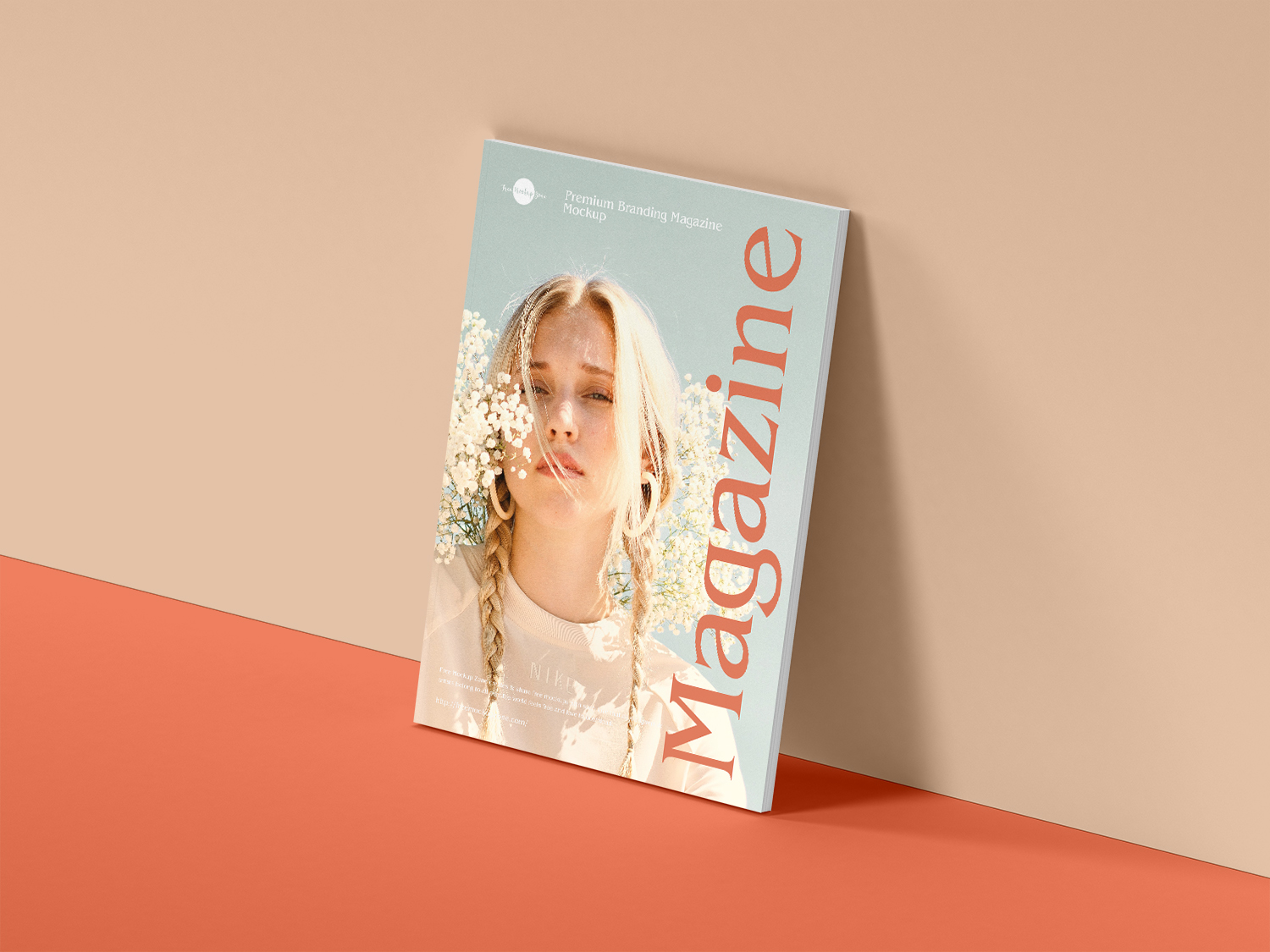 Free Brand A4 Modern Magazine Mockup