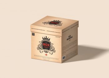 Free Brand Box Packaging Mockup