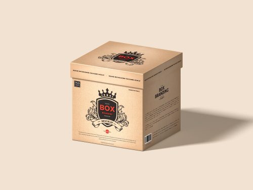 Free Brand Box Packaging Mockup