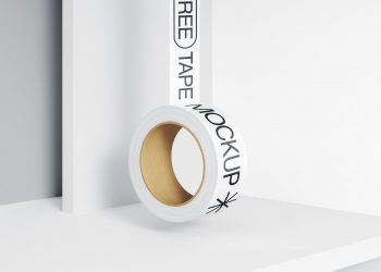 Free Hanging Duct Tape Mockup