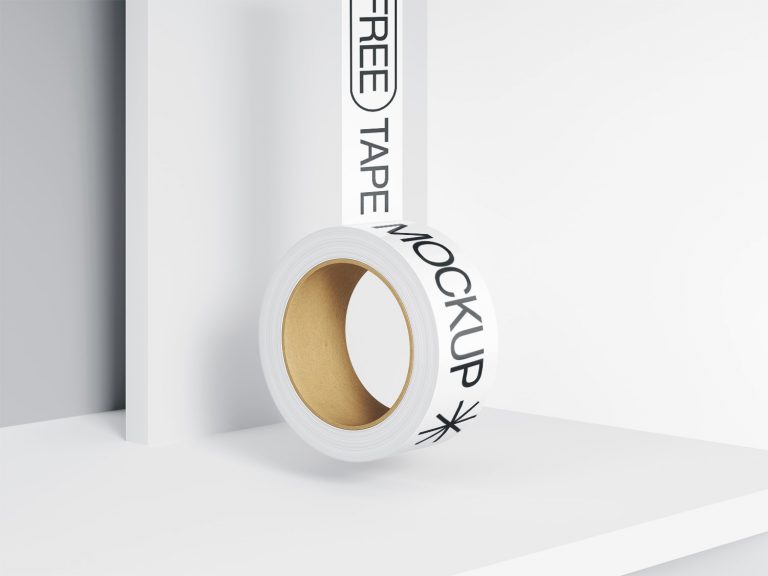 Free Hanging Duct Tape Mockup — Free Mockup World
