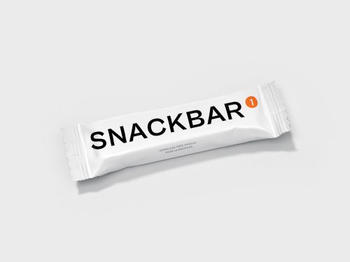 Free Matte Snack Bar High-Quality Mockup