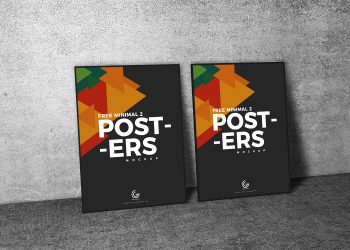 Free Minimal Two Posters Mockup