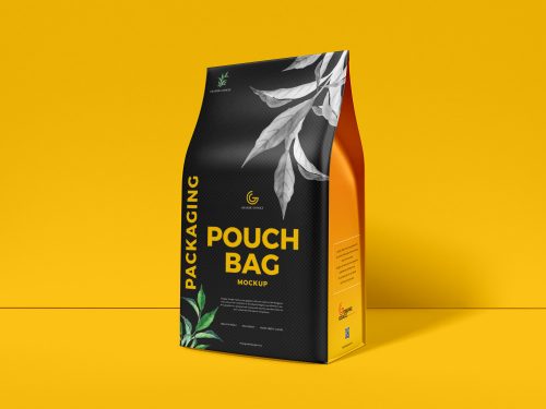 Free Packaging Pouch Bag Mockup