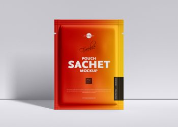 Free Packaging Sachet Mockup