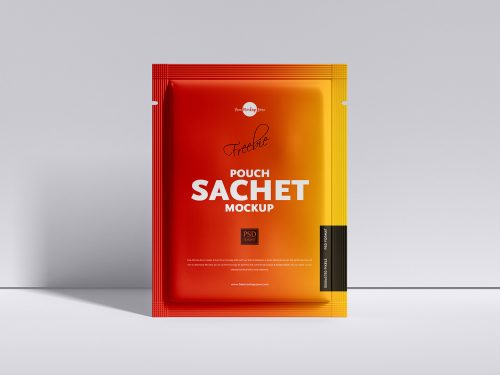 Free Packaging Sachet Mockup