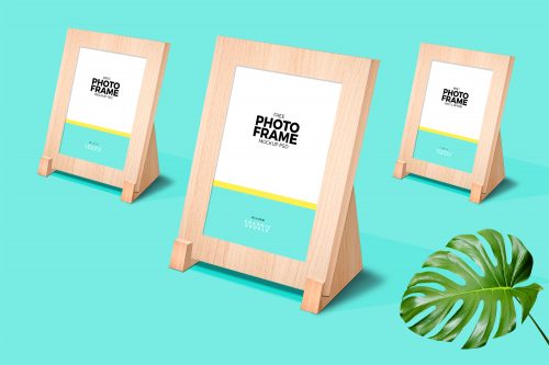 Free Photo Frame Stand Mockup