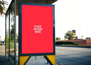 Free Roadside Branding Billboard Mockup