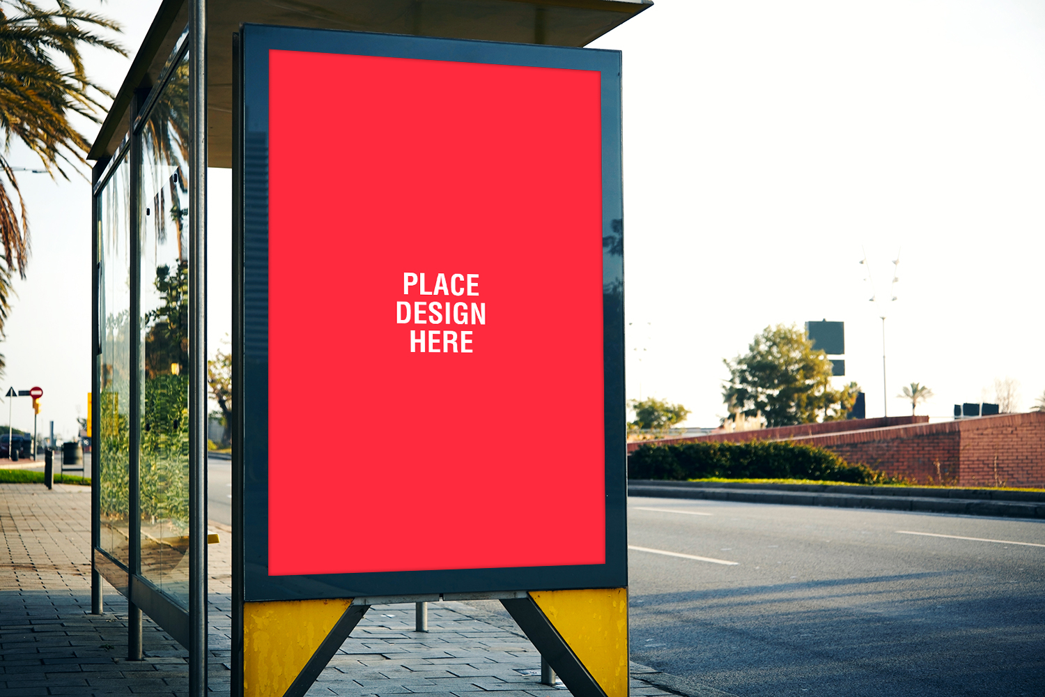 Free Roadside Branding Billboard Mockup