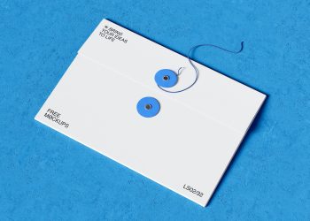 Free String Tie Envelope Mockup