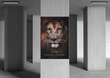 Free Underground Pillar Poster Mockup