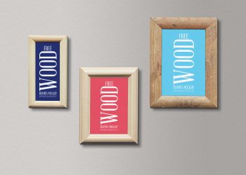 Free Wood Frames Mockup