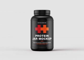 Free Protein Jars Mockup