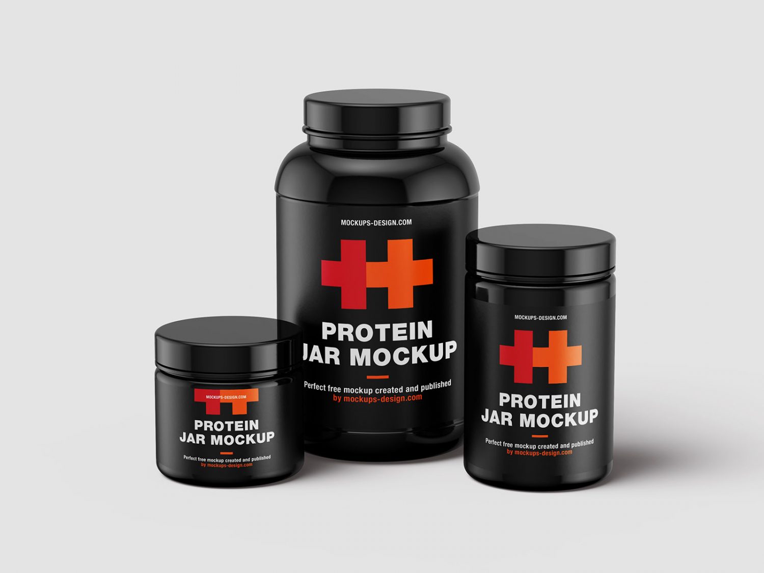 Free Protein Jars Mockup