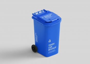 Free Trash Can Mockup