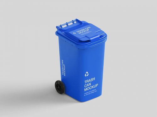 Free Trash Can Mockup