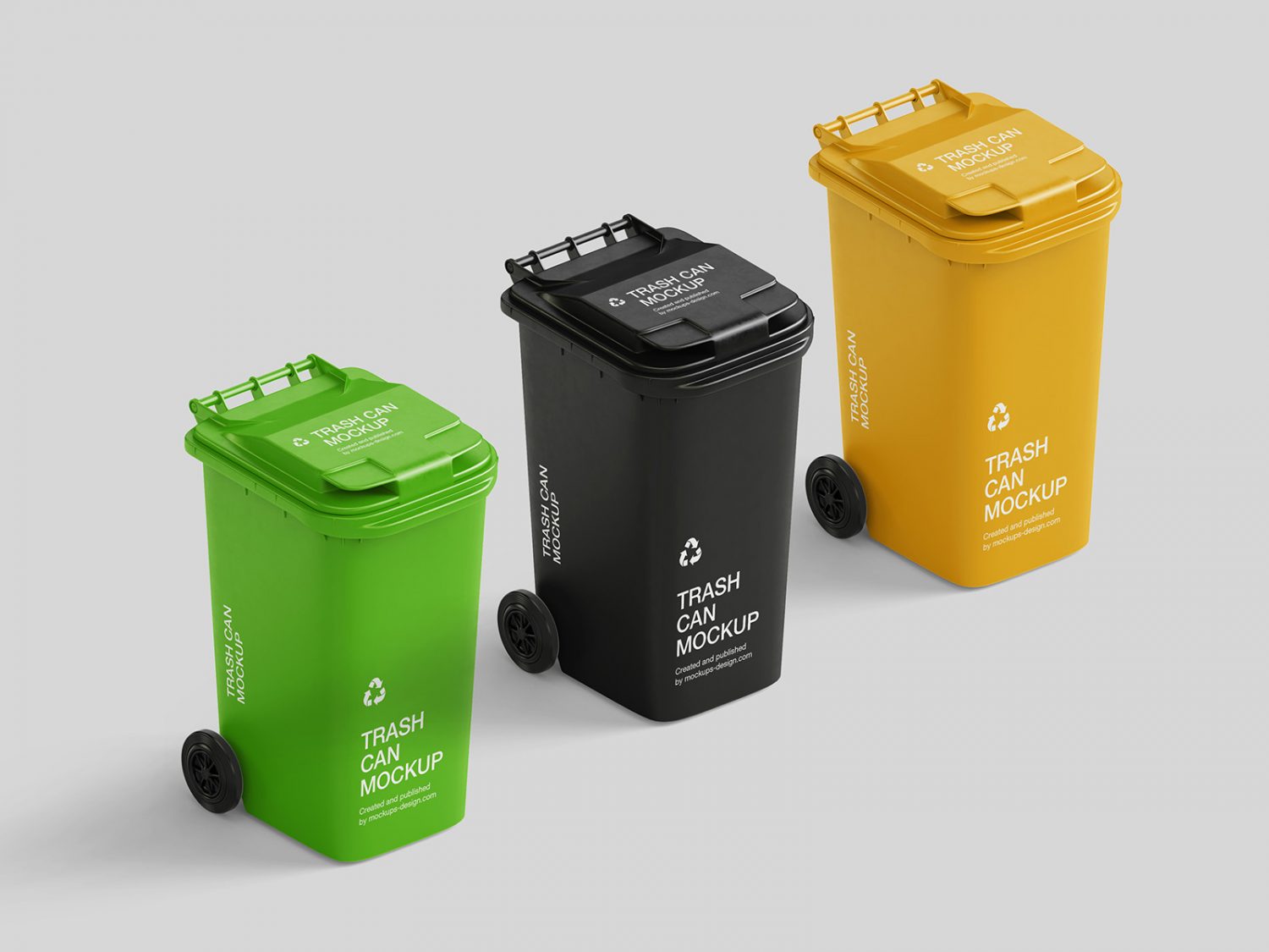 Free Trash Can Mockup