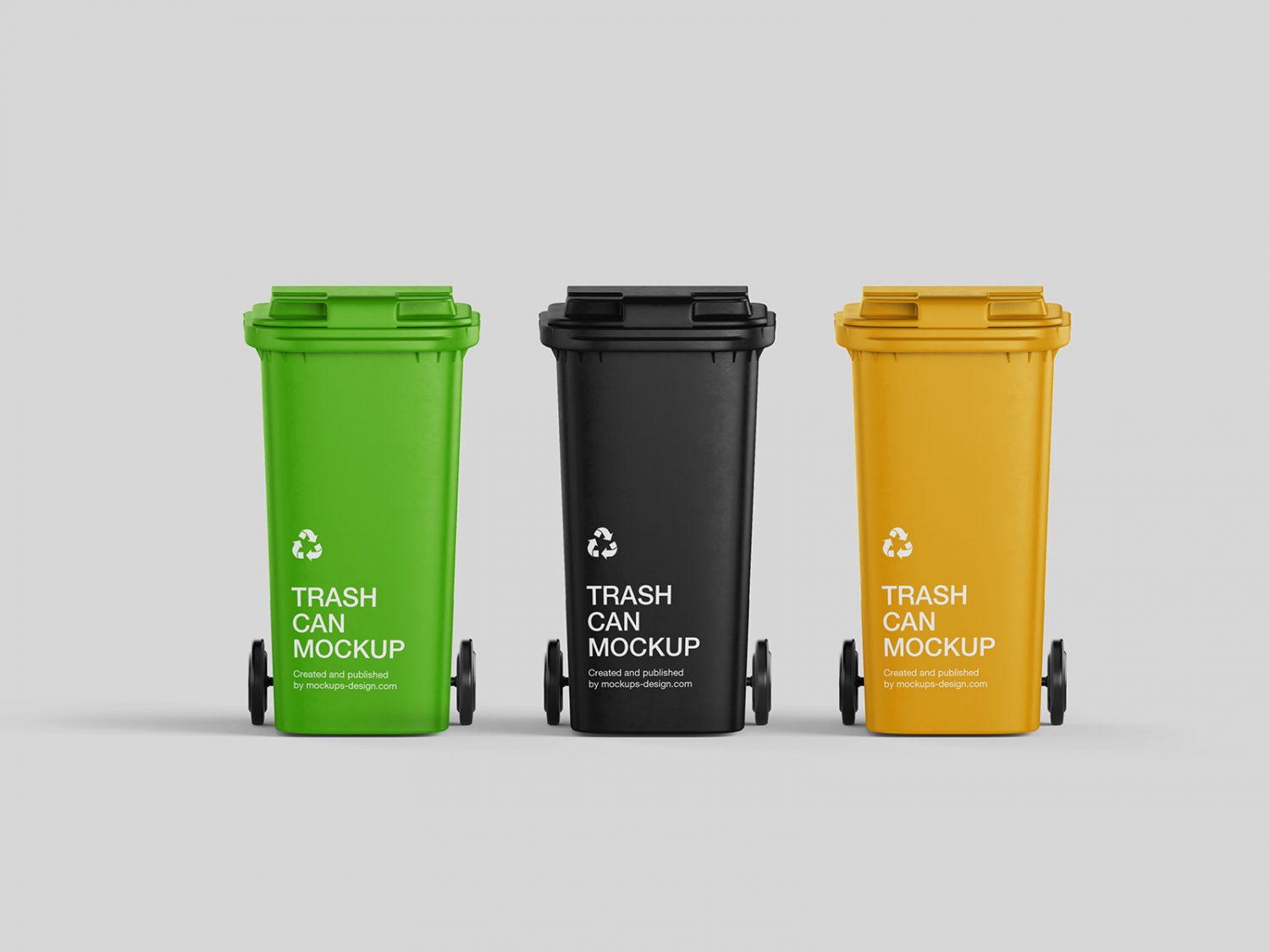 Free Trash Can Mockup