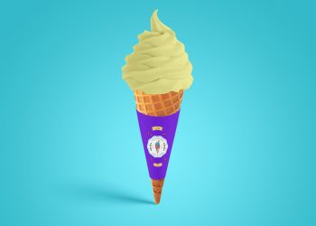 Ice Cream Cone Mockup