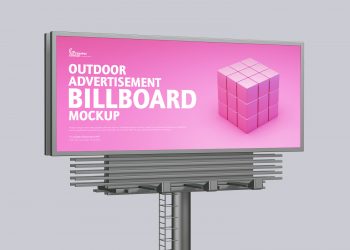 Outdoor Advertisement Billboard Mockup