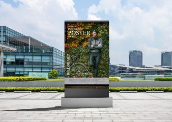 Free Outdoor Advertisement Poster Billboard Mockup