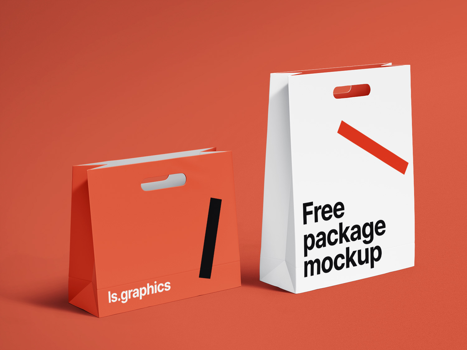 Paper Carry Bags Free Mockup