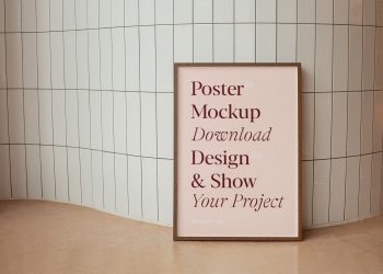 Poster on the Floor Mockup