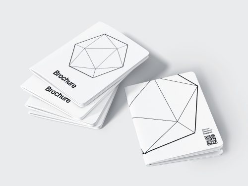 Rounded Corners Brochures Mockup