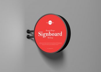 Wall Outdoor Signboard Mockup