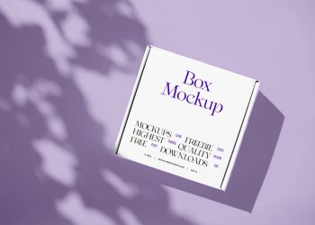 White Square Box Mockup