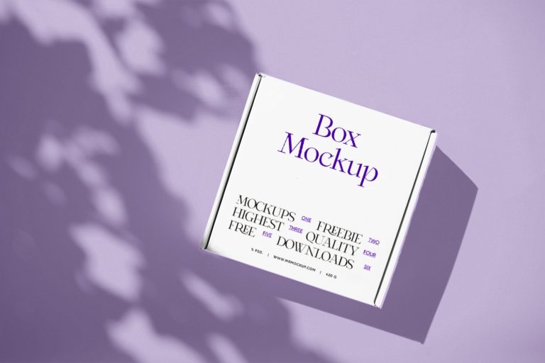 White Square Box Mockup - Best Free Mockups