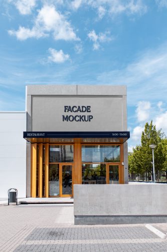 Concreate Building Facade Free Mockup