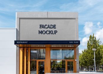 Concreate Building Facade Free Mockup
