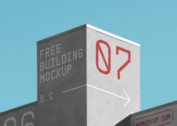 Concrete Building Free Mockup