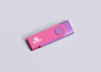 Free Branding Usb Flash Drive Mockup