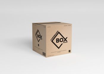 Free Cardboard Box Packaging Mockup