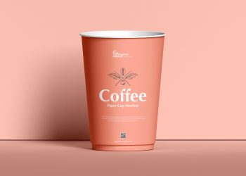 Free Front View Coffee Cup Mockup