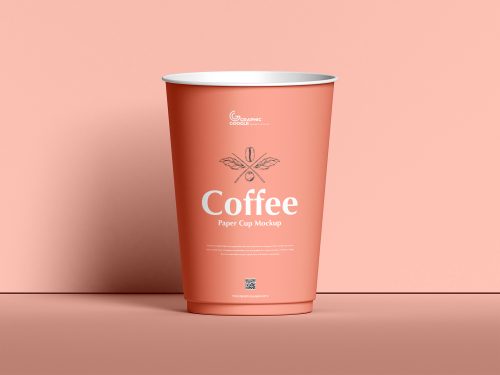 Free Front View Coffee Cup Mockup