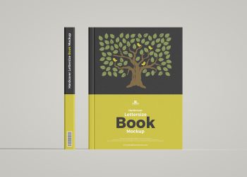 Free Hardcover Lettersize Book Mockup