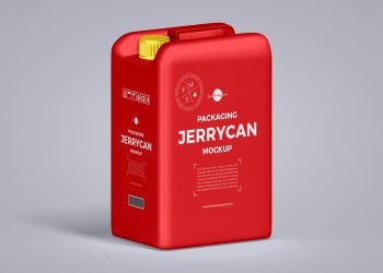 Free Jerrycan Packaging Mockup