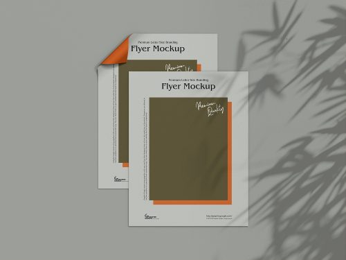 Free Letter Size Branding Flyer Mockup
