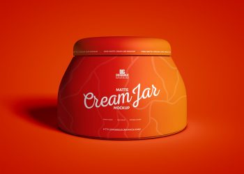 Free Matte Cream Jar Mockup