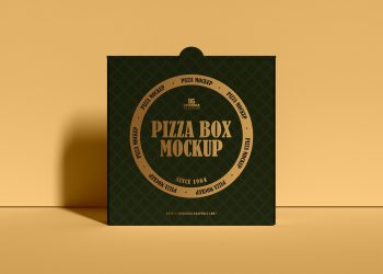 Free Modern Packaging Pizza Box Mockup