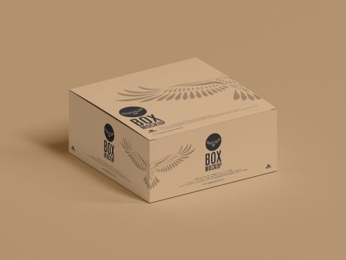 Free Modern White Box Mockup